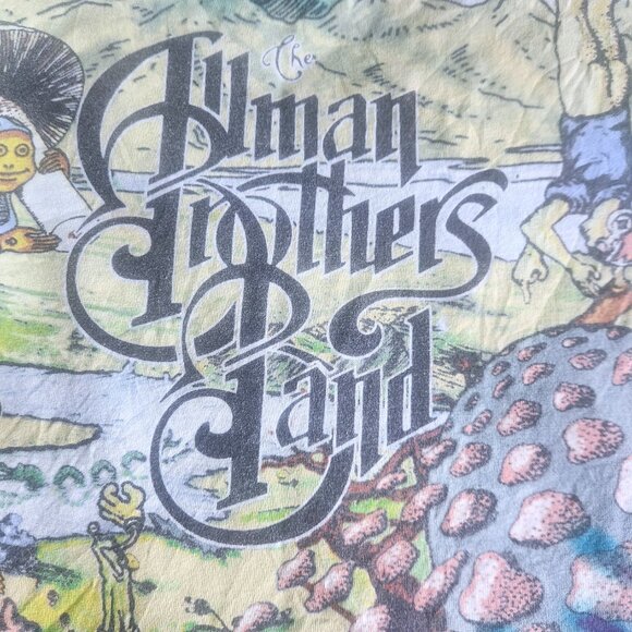Vintage Allman Brothers Band T-shirt 1995 Tour Size XL Wild Oats All Over Print - Picture 7 of 16